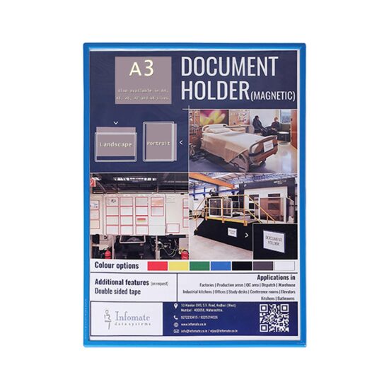 Magnetic Document Holder - A3 Size, Pack of 2