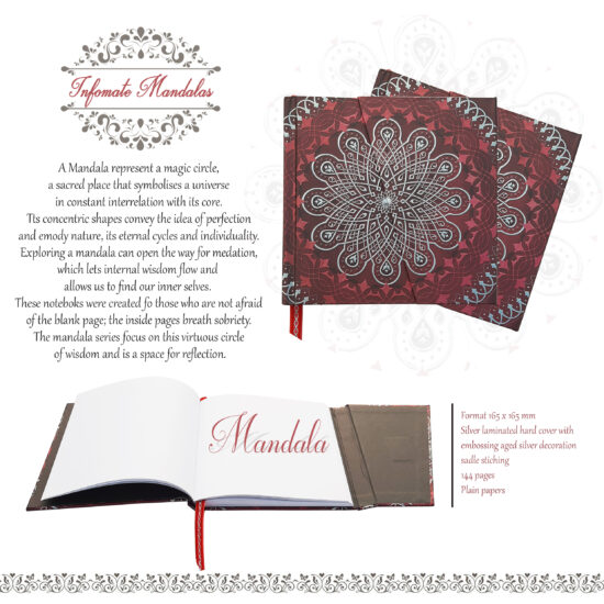 Mandalas Ethnic Embossed Notebook/ Diary 0004-01 - Image 7