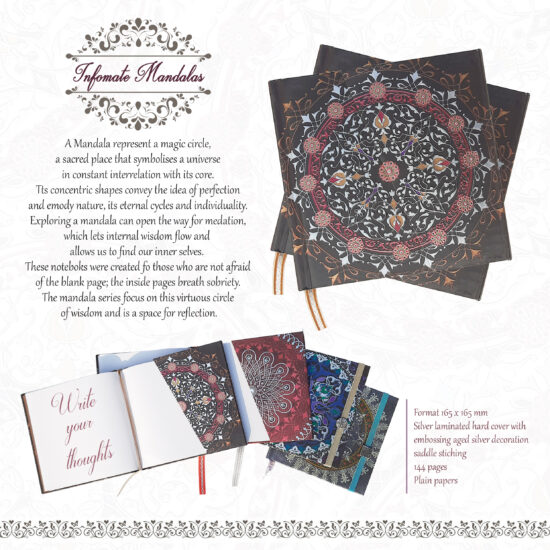 Mandalas Ethnic Embossed Notebook/ Diary 0004-02 - Image 5