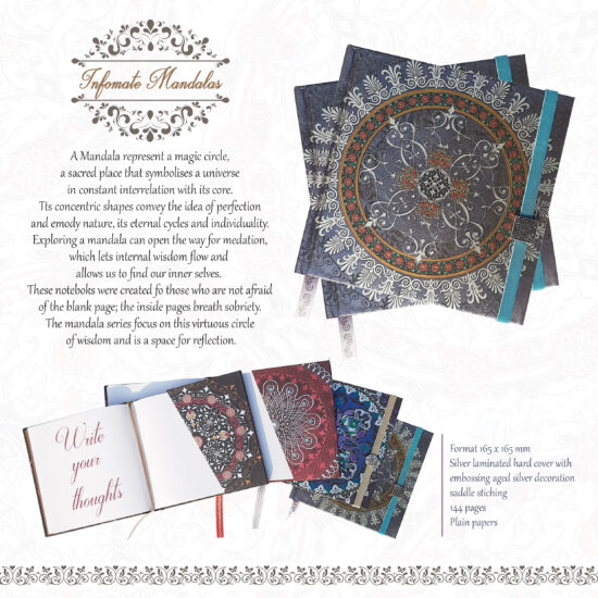 Mandalas Ethnic Embossed Notebook/ Diary 0004-03 - Image 5