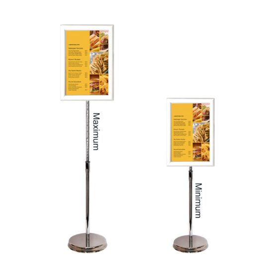 Multipurpose Telescopic Floor Poster Stand (with vertical and horizontal orientation) - Image 2