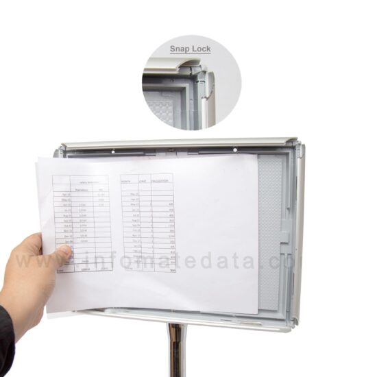 Multipurpose Telescopic Floor Poster Stand (with vertical and horizontal orientation) - Image 5