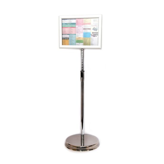 Multipurpose Telescopic Floor Poster Stand (with vertical and horizontal orientation)