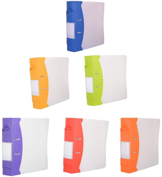 Infomate PP Box File , 31 X 30 X 70 mm (Pack Of 6) Office Papers & Certificates Storage