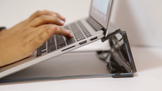 Laptop Stand with Metal Rods - Black (pack of 2) - Image 2