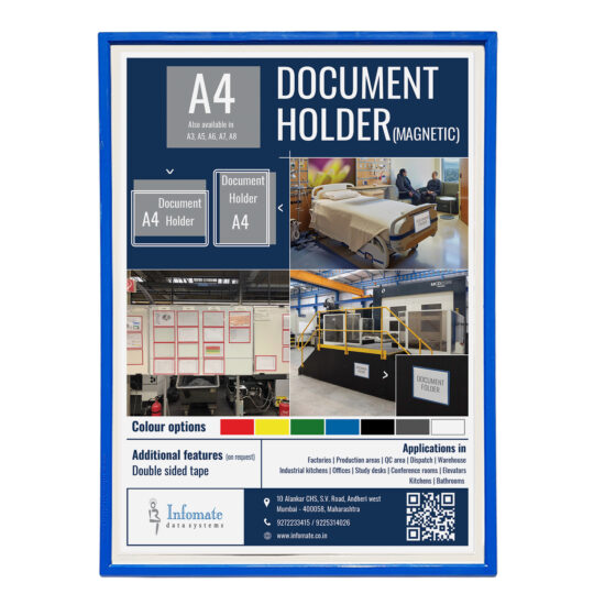 Magnetic Document Holder - A4 Size, Pack of 4