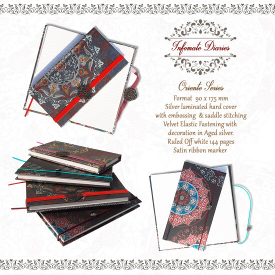 Oriente Ethnic Embossed Diary / Notebook 0002-04 - Image 4