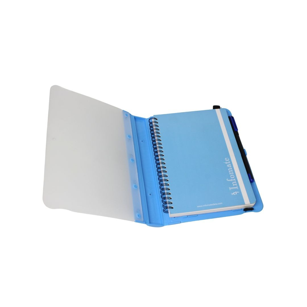 Infomate Stylish Plastic Moulded Premium A5 Diary/ Notebook with Blue Ball Pen - Image 10