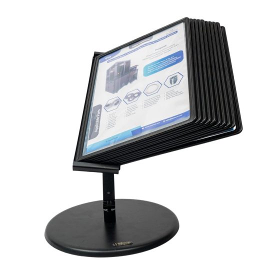 Infomate Adjustable Desk Display Unit A4 – 10 Folders, Document display Stand for Catalogs, Manuals & Product Sheets - Image 8