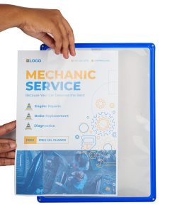 Infomate Magnetic Display Folder – A4 with Quick Insertion, Pack of 6, Mixed Colors